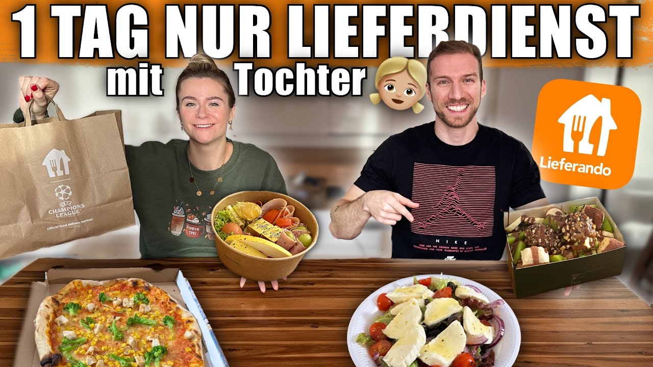 Nur Lieferdienst essen für 1 Tag mit Tochter im Umzug