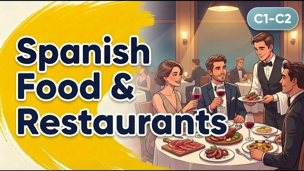 🎥 Learn Spanish Food & Restaurants | Advanced C1 - C2