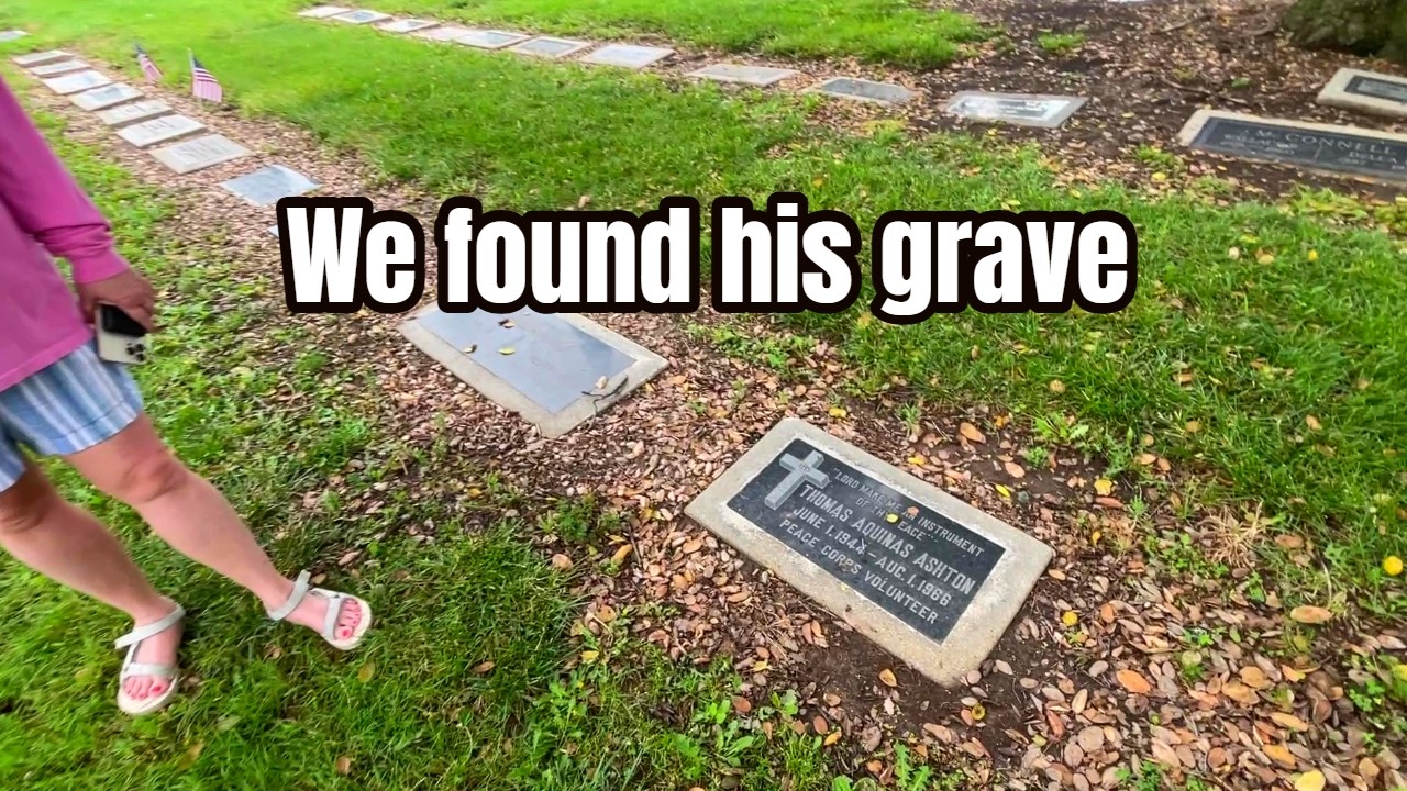Visiting the grave of Thomas Ashton, a victim of the largest mass shooting in the 1960s