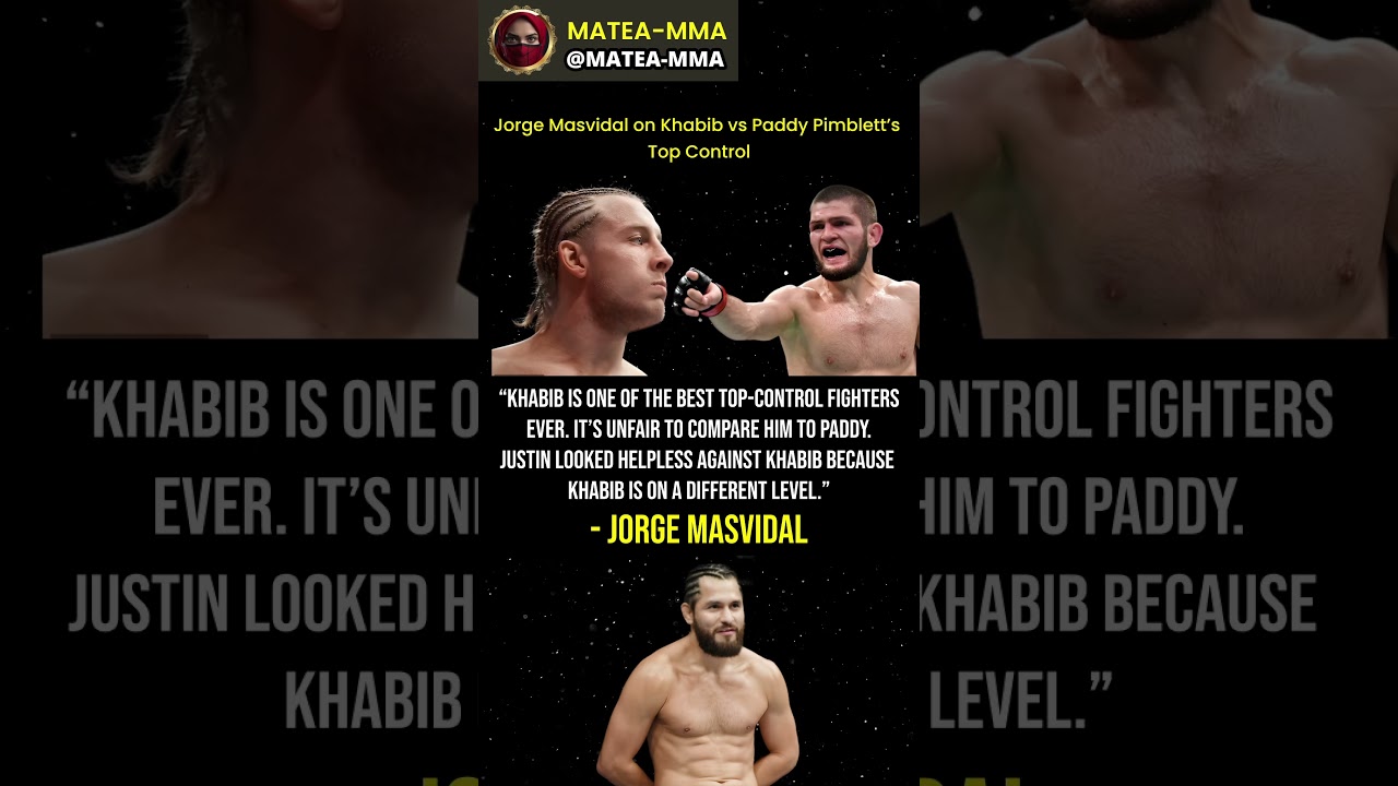 Masvidal Breaks Down Khabib vs Paddy Top Control 😳🔥 