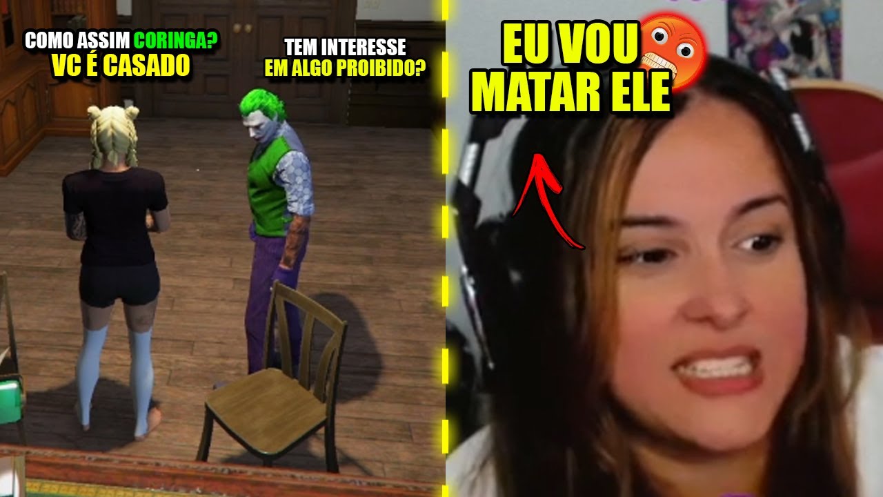 ARLEQUINA DEU METAGAMING AO SABER QUE O CORINGA E MEL TAVAM JUNTOS NO OFF KKKKK