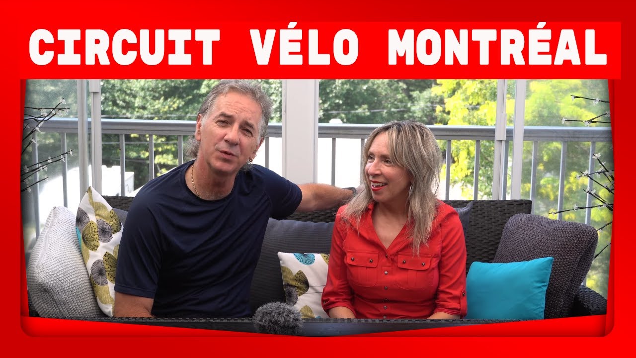 Circuit vélo à Montréal, canal de Lachine, route verte et pont Champlain