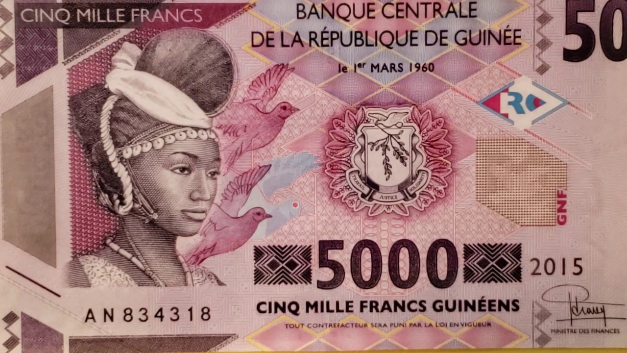 Guinea 5000 Francs: P-49, TBB-340