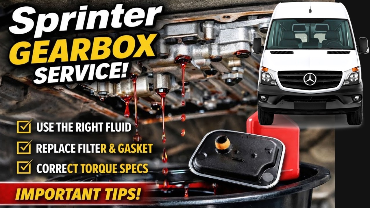 Mercedes Sprinter Transmission Service (2007–2013)  DIY ATF, Filter & Torque Specs