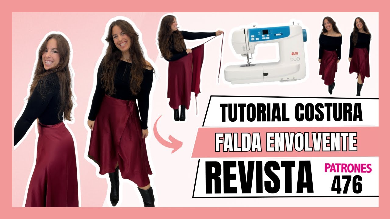 Cómo hacer una FALDA ENVOLVENTE | Tutorial fácil para principiantes. Revista Patrones 476