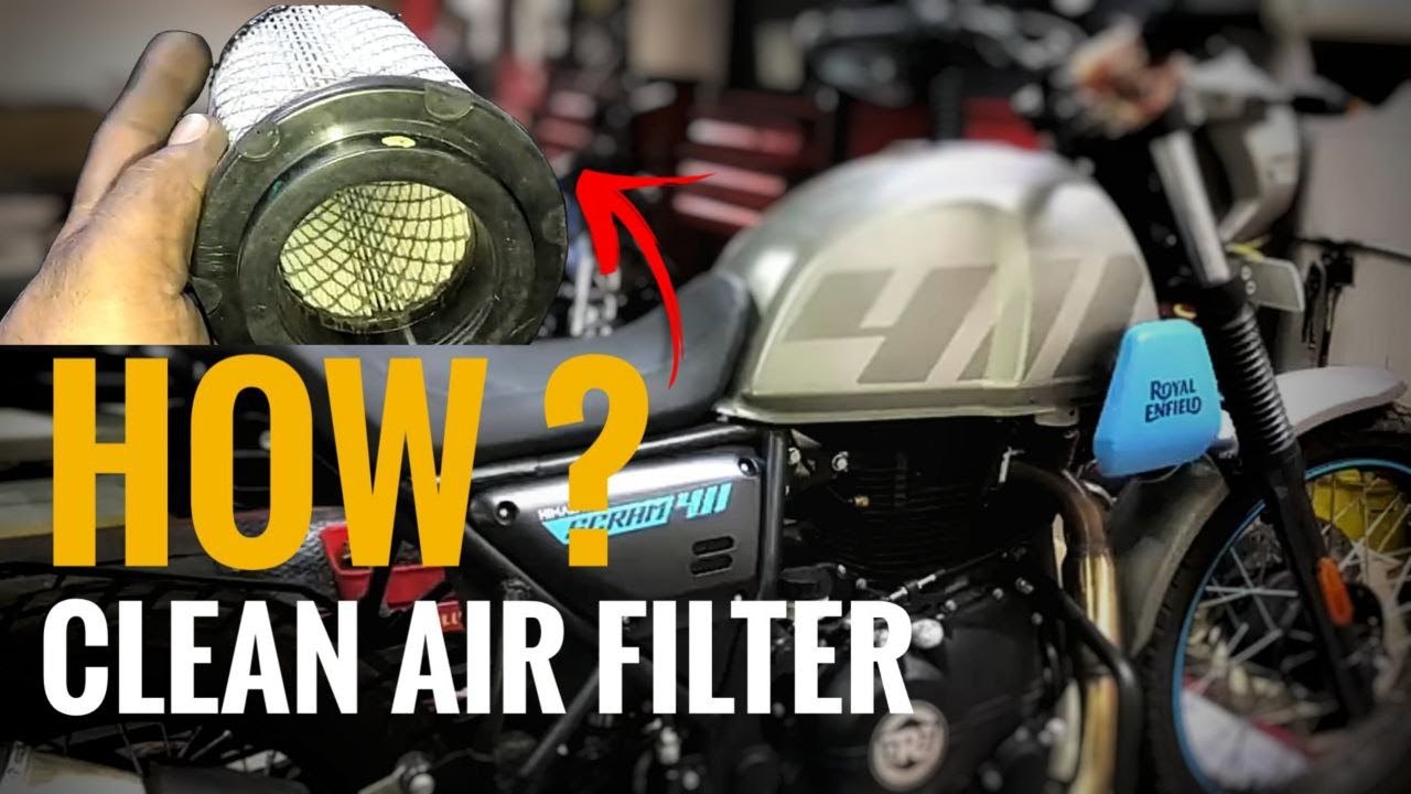 How to clean air filter ll Himalayan  scream 411 ll Royal infield