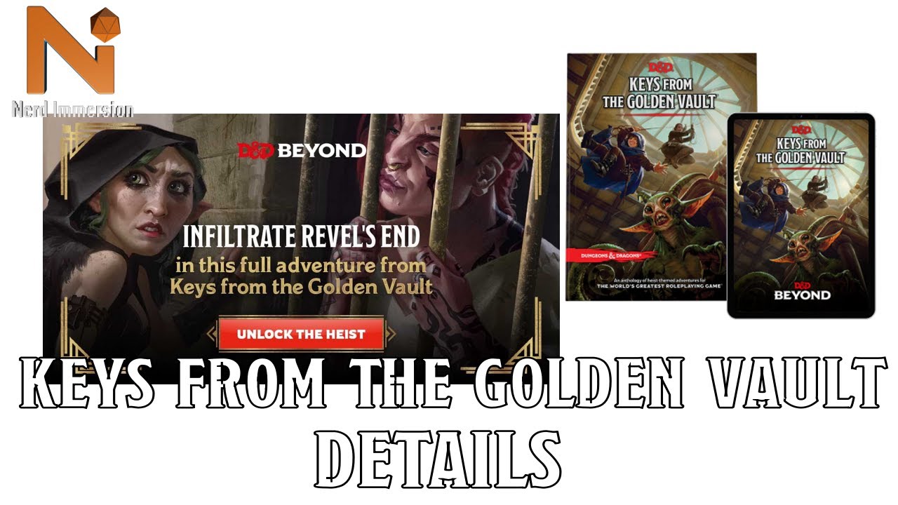 Keys From the Golden Vault Details/Free Adventure | Nerd Immersion