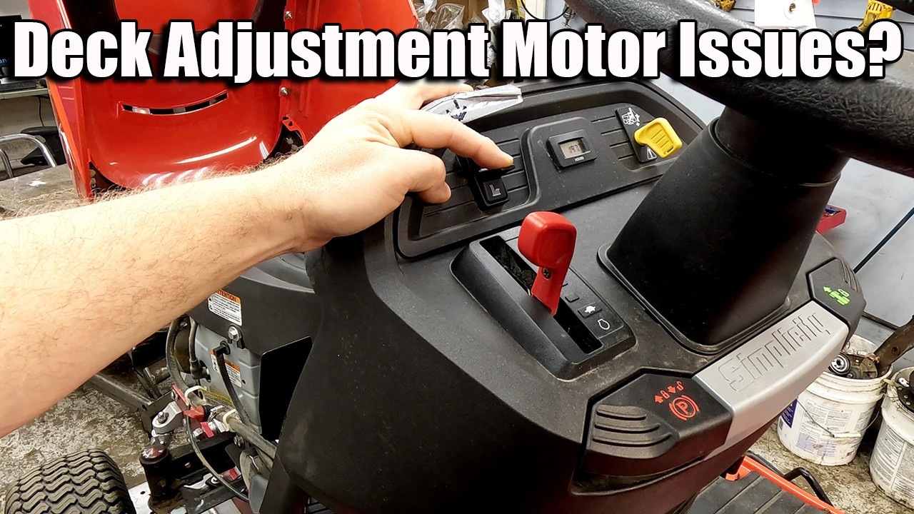 Simplicity Electric Deck Adjustment Not Working Mower Will Not Start Full Repair Process and Testing