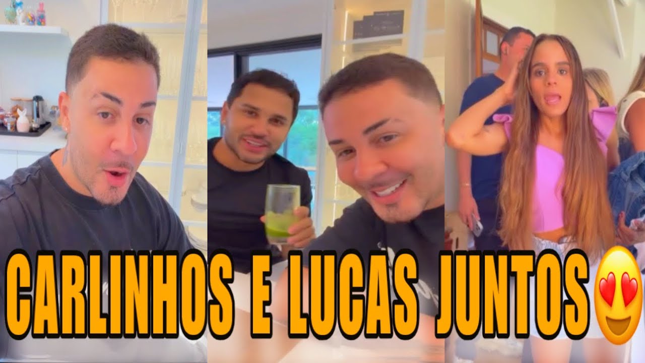 CARLINHOS MAIA E LUCAS GUIMARÃES JUNTOS EM SUA CASA😱🤭 VÃO VOLTAR? 🤭😍