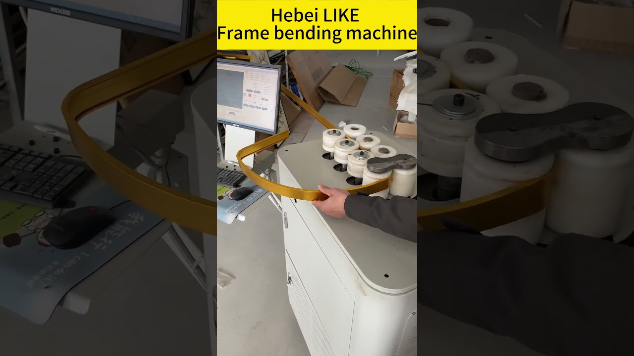 Aluminum frame bending machine for mirror frames #aluminumframe #mirror #aluminum #frame #bending