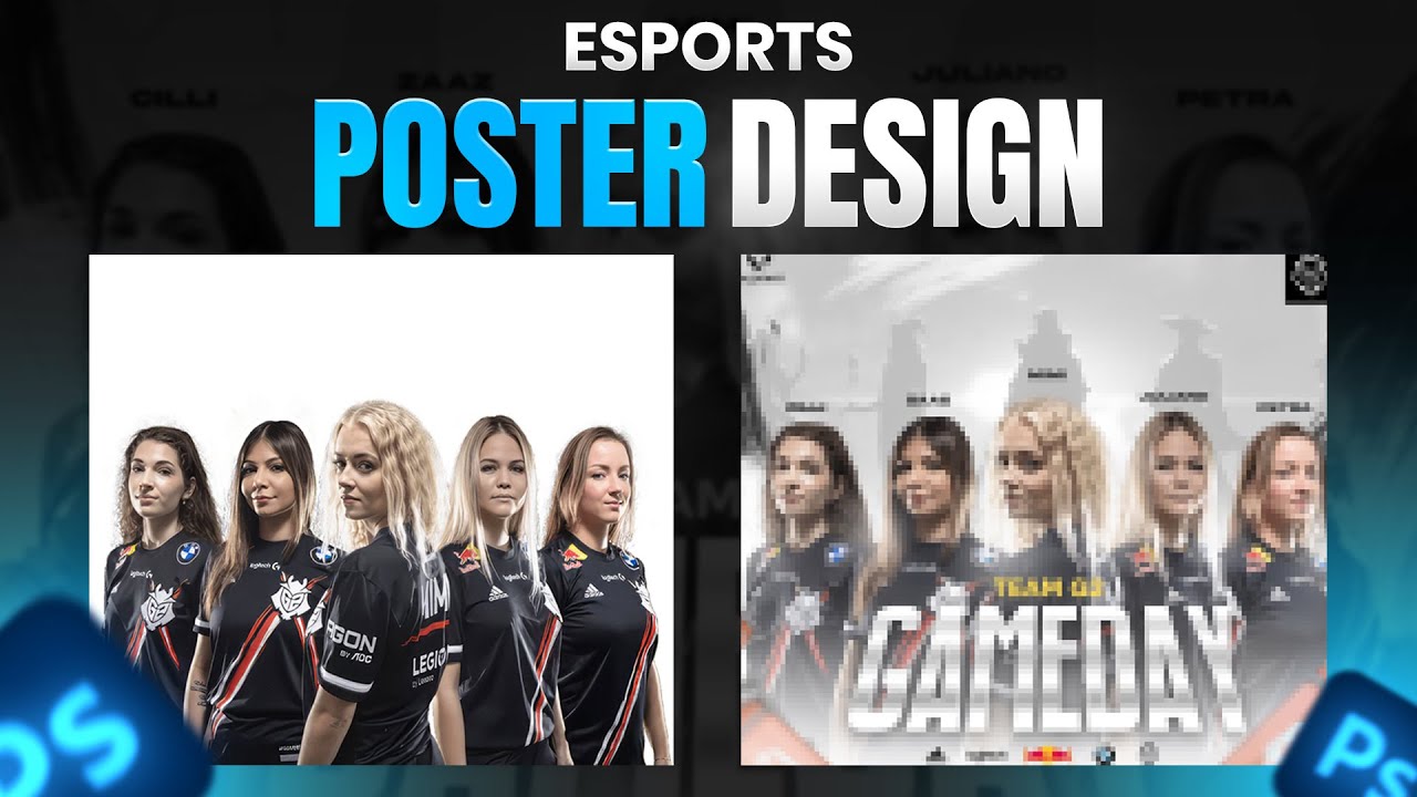 CREATE Esport Poster design 🔥 | Photoshop Tutorial