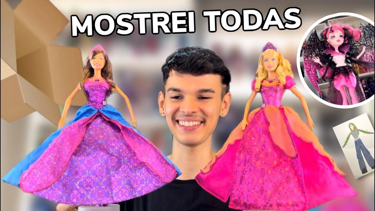 MOSTRANDO AS BONECAS QUE GANHEI