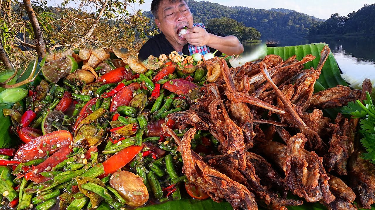 ปากเป็ดทอดกรอบ กินกับตำถั่วปลาร้า+น้ำปู ลำเข้ากั๋นขนาดครับ-09-12-2025-