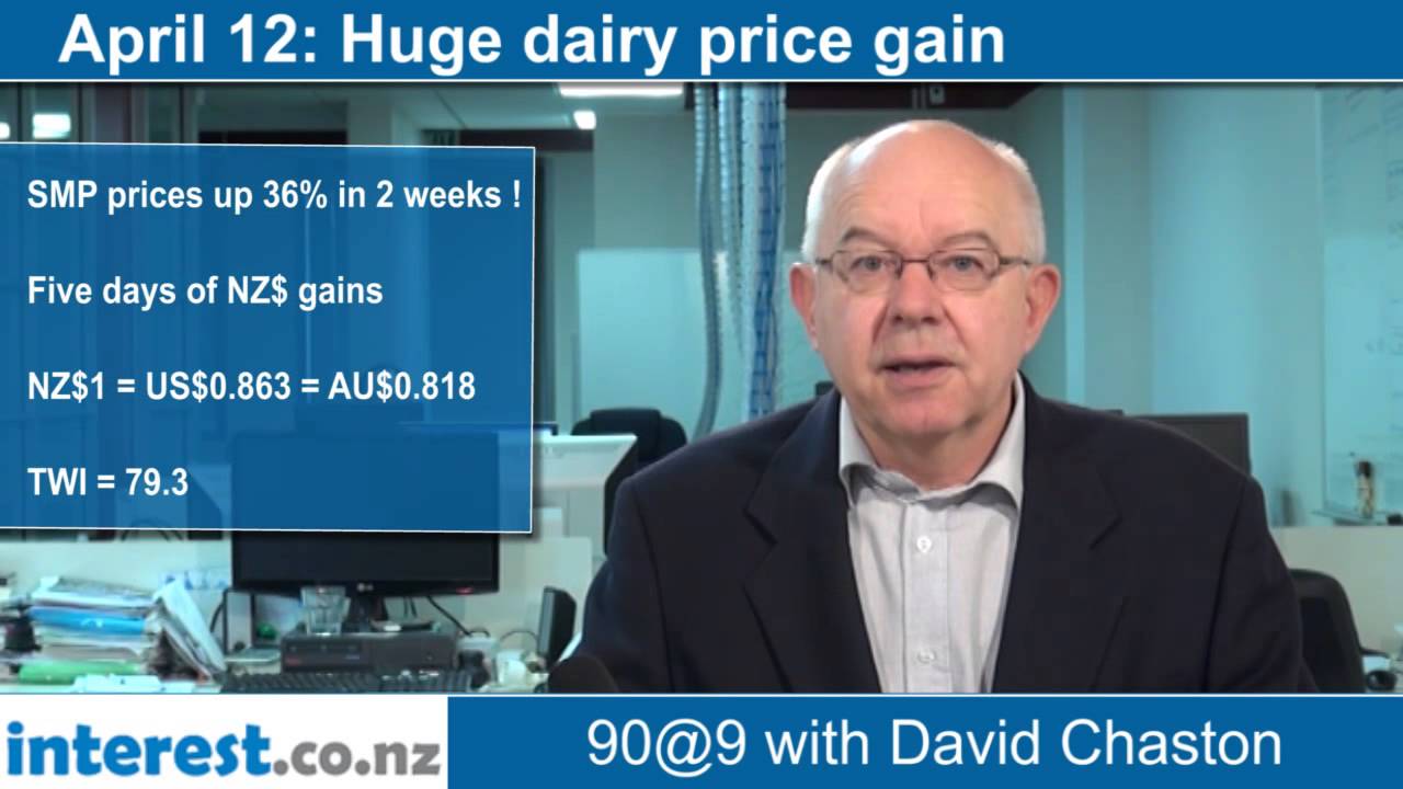 90 seconds at 9 am: Huge dairy price gain (news with David Chaston)