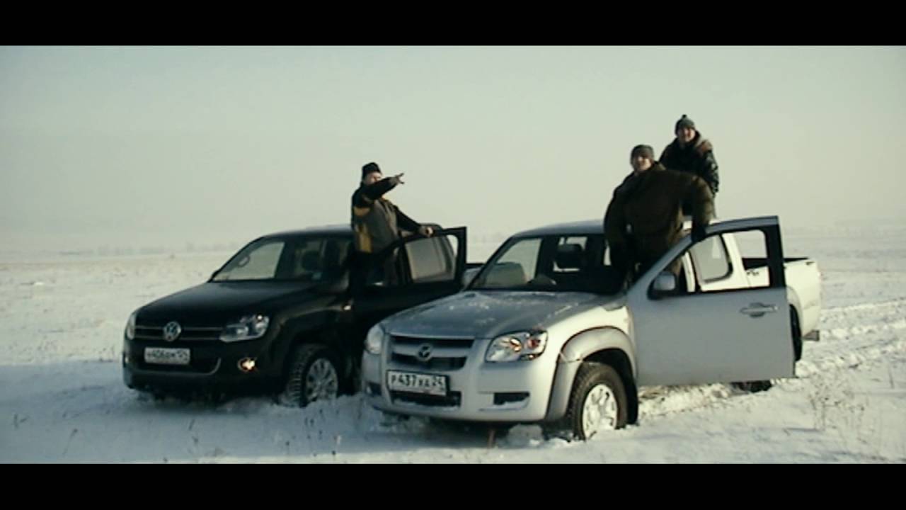 Напрямик. Mazda BT-50, VW Amarok. Off-road в снегу.