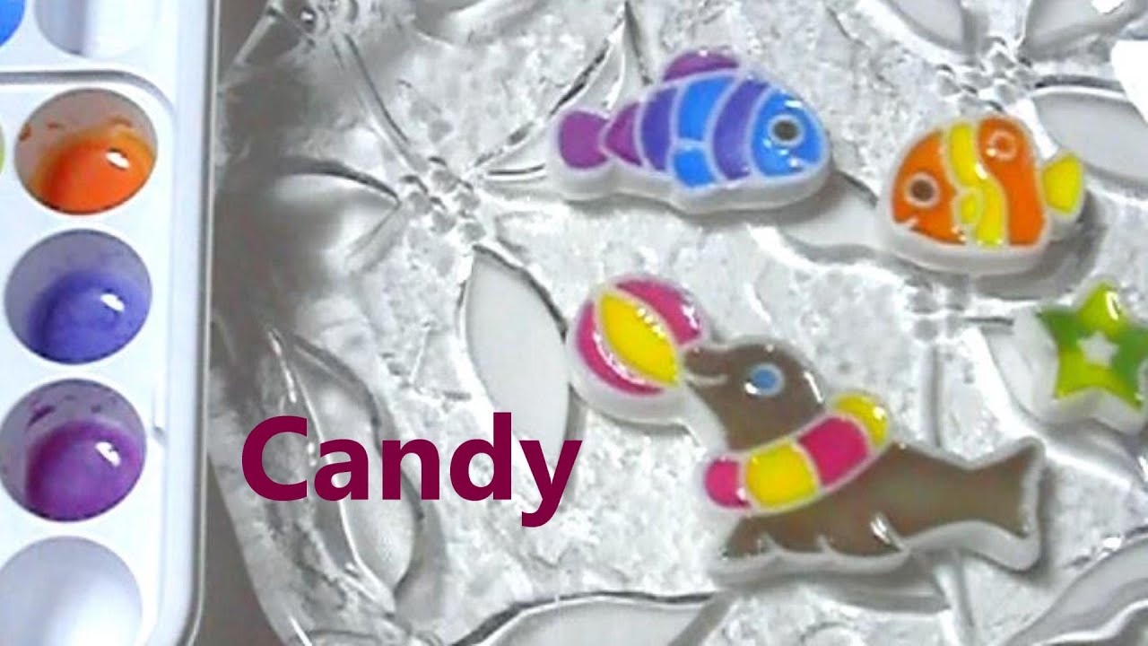塗り絵ふうのお菓子　Coloring activity candy