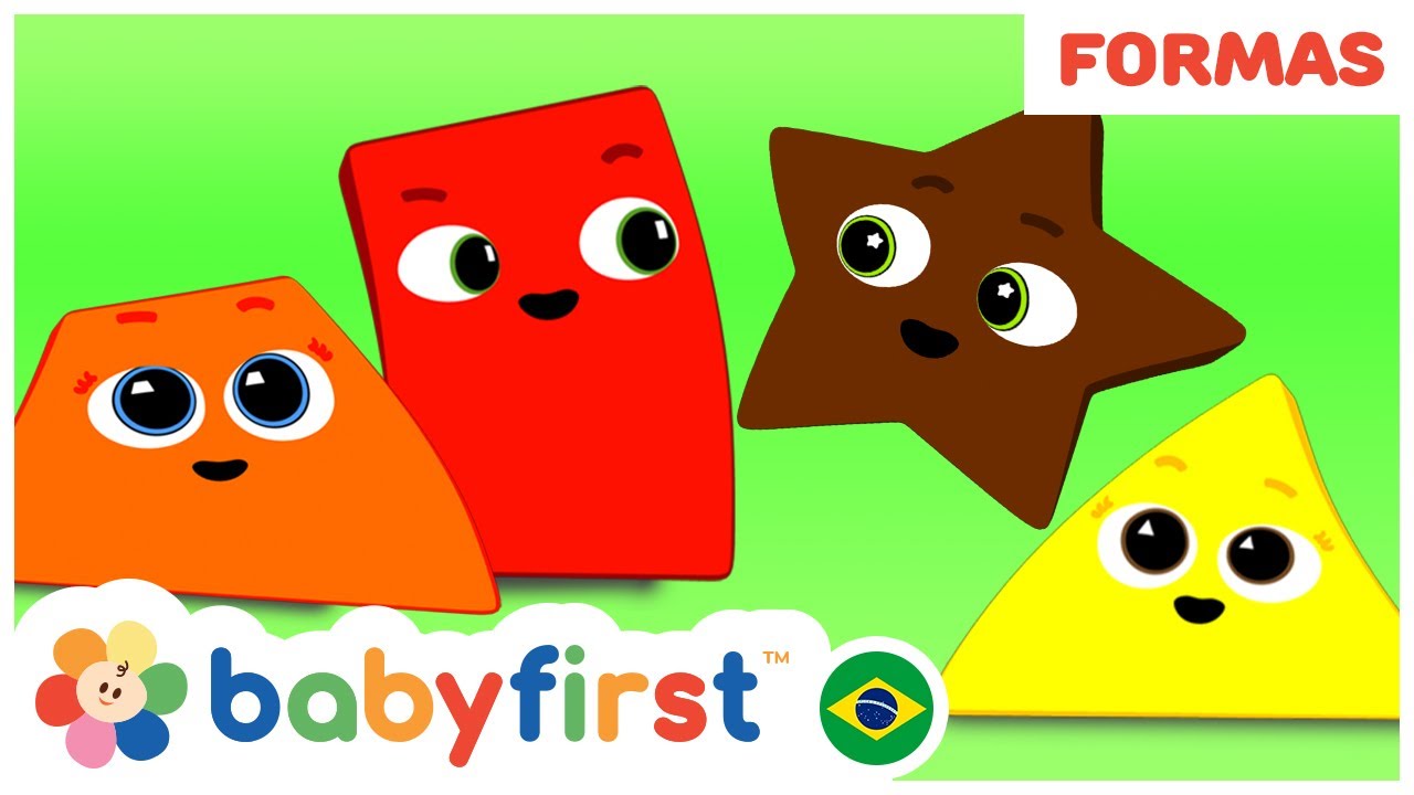 Desenhos educativos em português | formas para crianças | Escola das formas | BabyFirst Brasil