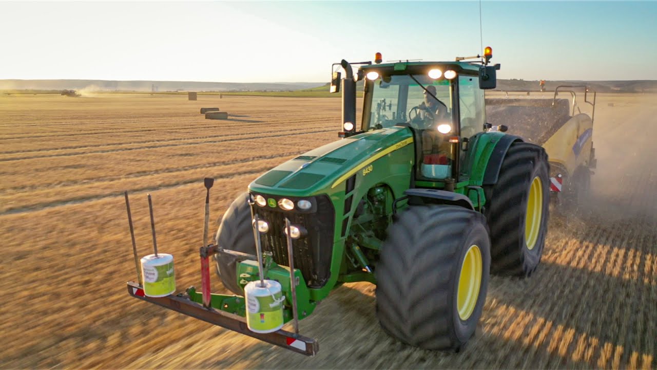 Saison de paille en Côte d'or I JD 8430 + New Holland 1290 plus I Bourgogne 2020 I Episode 2