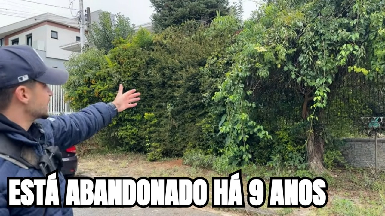 Este jardim estava abandonado há 9 anos, então fizemos de GRAÇA! Não dava para ver a casa!