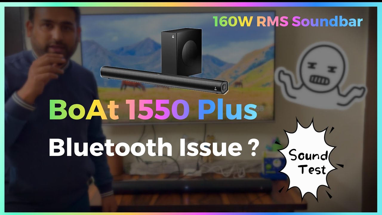 Boat Aavante 2.1 1550 Plus Soundbar ⚡ Bluetooth Issue ⚡ 160W RMS 🔊 Boat Aavante 1550 Plus Soundbar