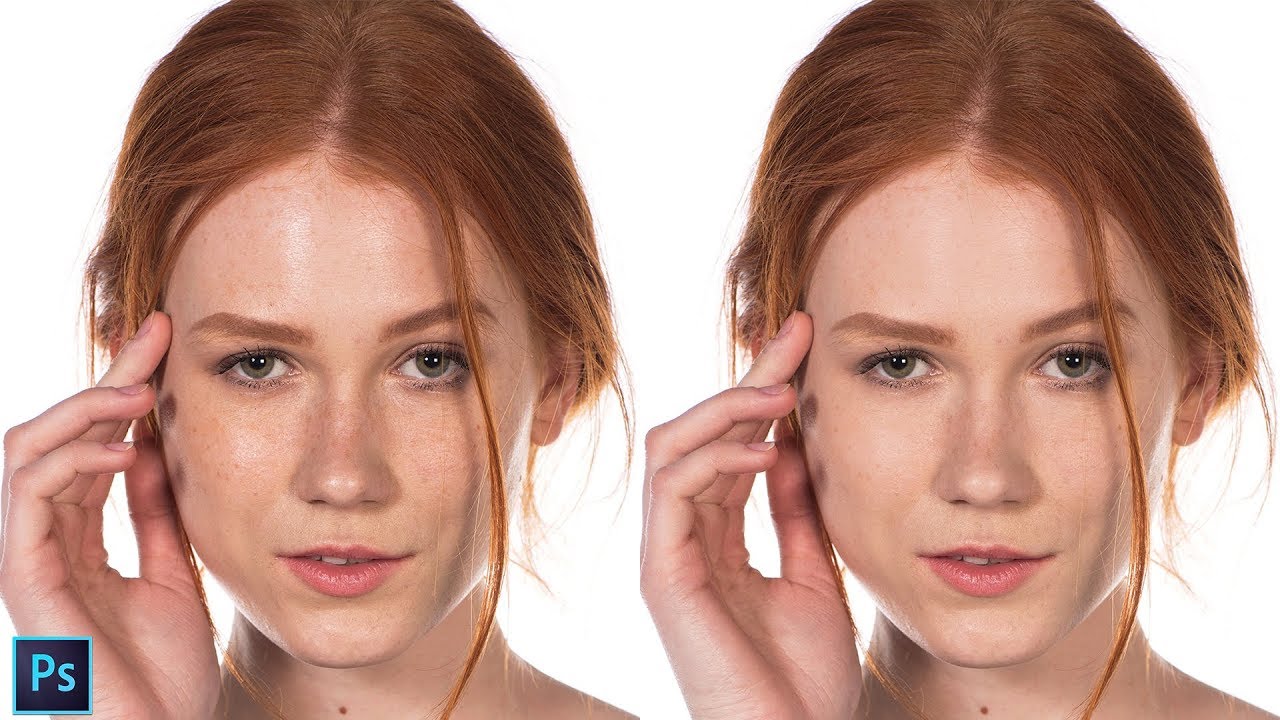 How to Fix Shiny & Oily Skin Using Brush Tool in Photoshop - Quick and Easy Portrait Retouching Tip