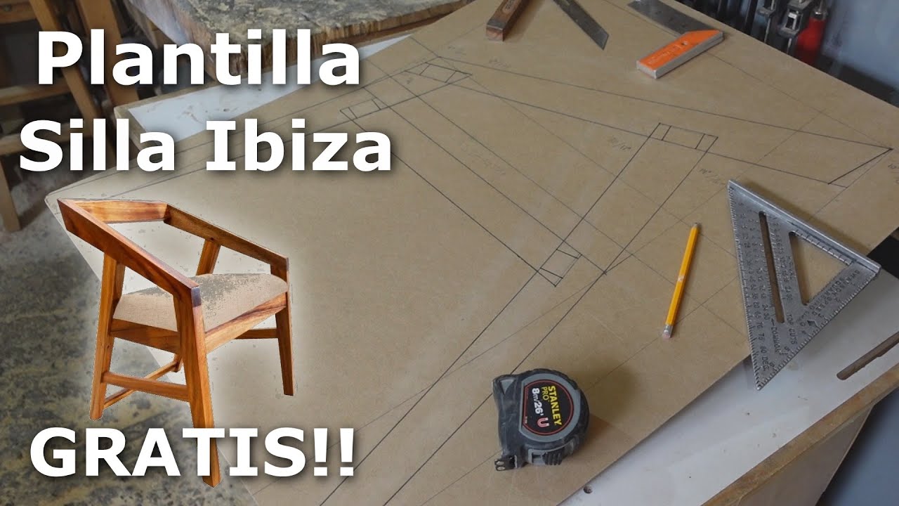 Plantilla Silla Ibiza GRATIS!! | PLANOS, MEDIDAS Y ÁNGULOS | Silla Ibiza parte 1