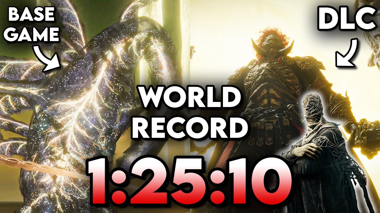 I am the First to Beat Elden Ring + DLC in 85 Minutes without Glitches (INSANE WR)