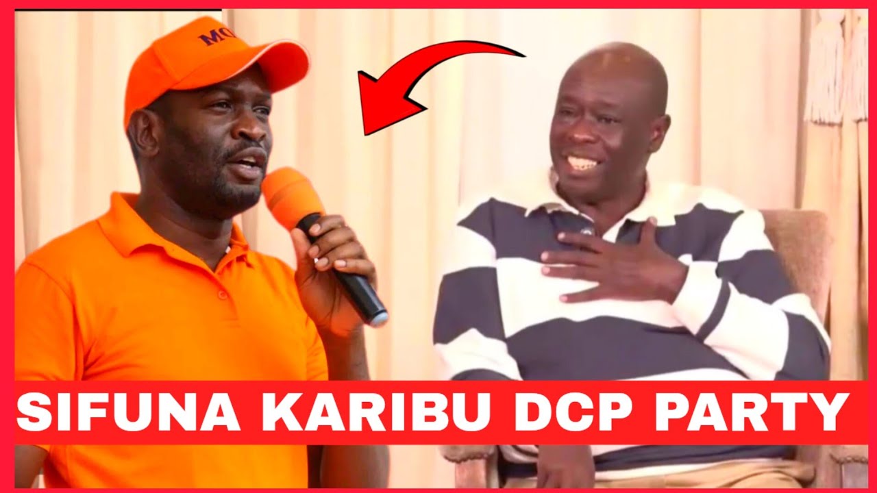 SIFUNA KARIBU DCP PARTY !!GACHAGUA TELLS EDWIN SIFUNA 
