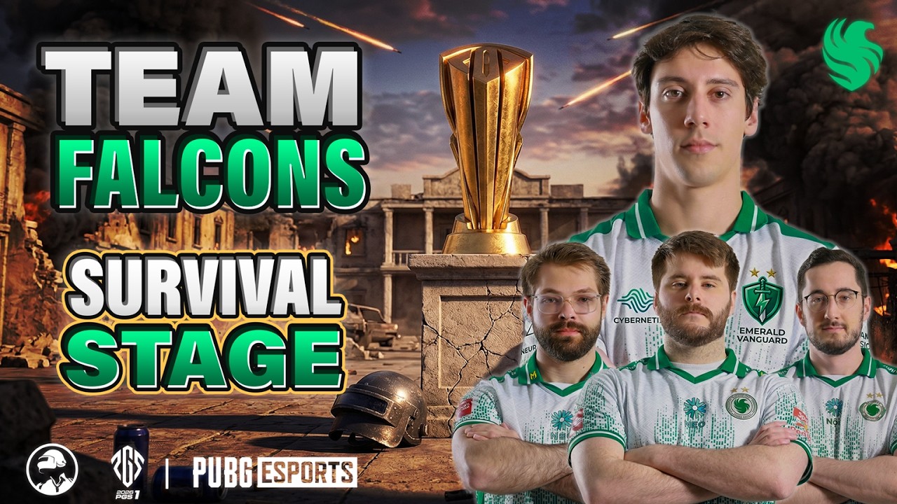 PGS 1 2026 | POV - Team Falcons | Survival Stage | PUBG Pro-Player
