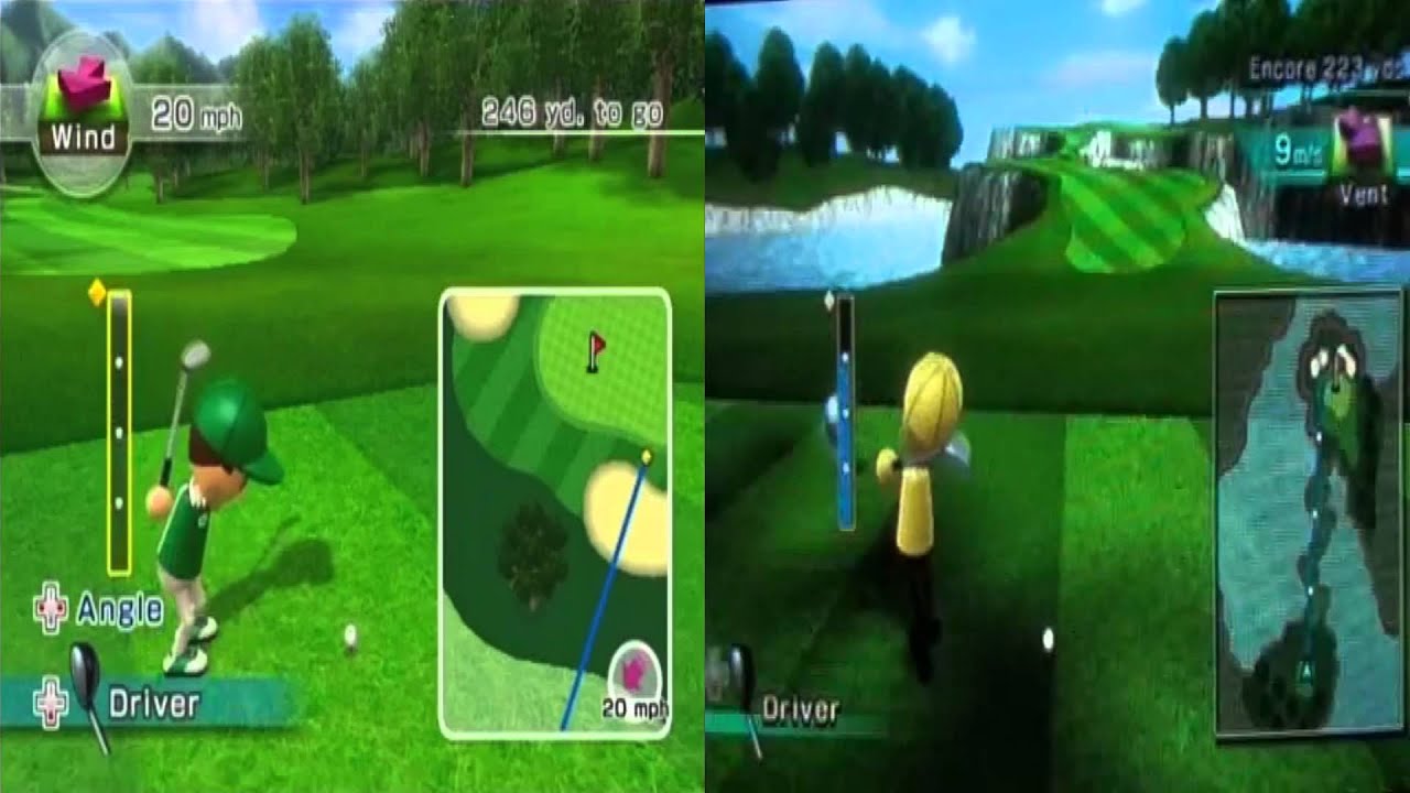 Wii Sports Golf Record Comparison Original vs Resort 1
