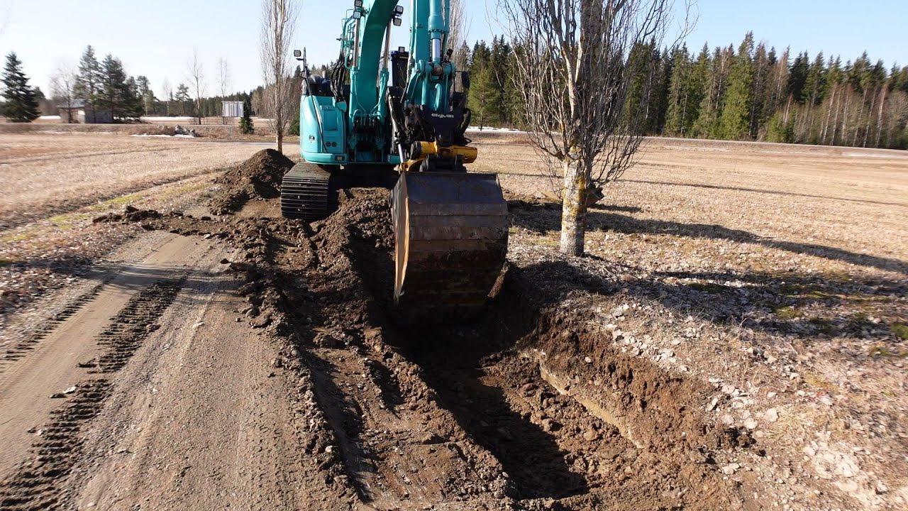 Korjataan tietä ja palaxia | Fixing a driveway and palax