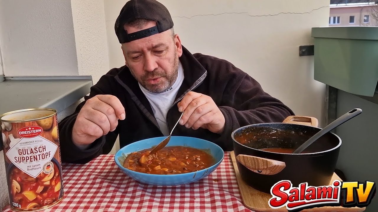 Wie schmeckt die 1,2 Kilogramm  Gulaschsuppe von DREISTERN?