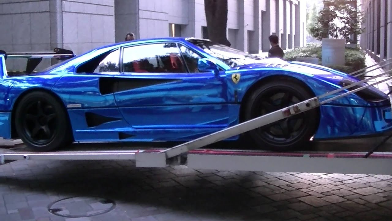SuperCar Ferrari F40 LM Blue Chrome Wrapping Special Body!! OFFICE-K TOKYO
