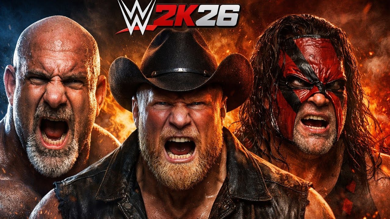 Goldberg vs Brock Lesnar vs Kane – Brutal Triple Threat Battle