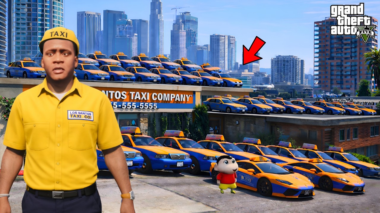 GTA 5 Franklin Becomes a Taxi Driver 😱 | Crazy Taxi Missions Gameplay