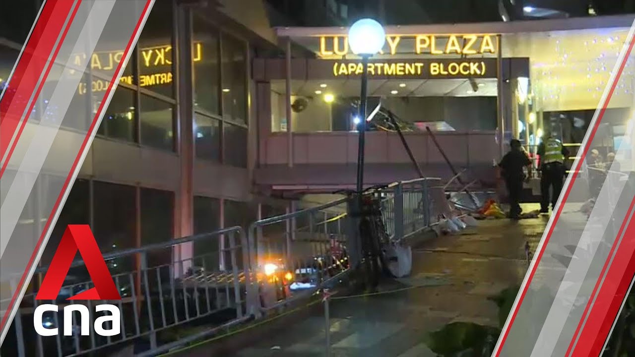 Fatal car accident at Lucky Plaza