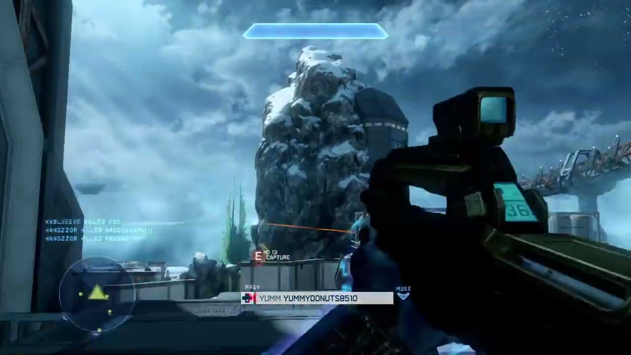 Halo 4 KOTH on Longbow Throwback #6, sweaty game against Hangzzors 8 stack while solo Queing 