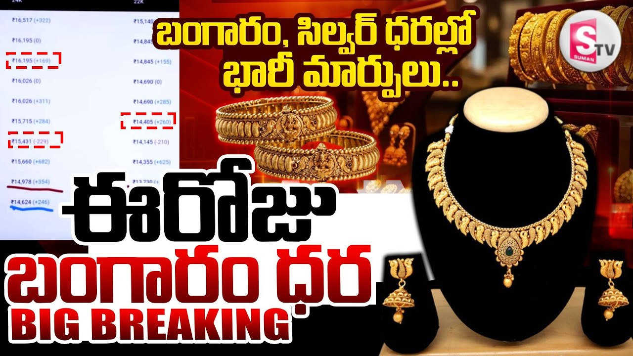 Today Gold Rate |Gold Price & Silver Price |Gold Rate & Silver Rate Today in India |SumanTV Naveena