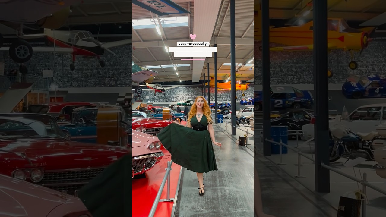 Just me casually pretending I belong here&hellip; 😌 #pinupstyle #retro #classy #vintagestyle #vintagecars