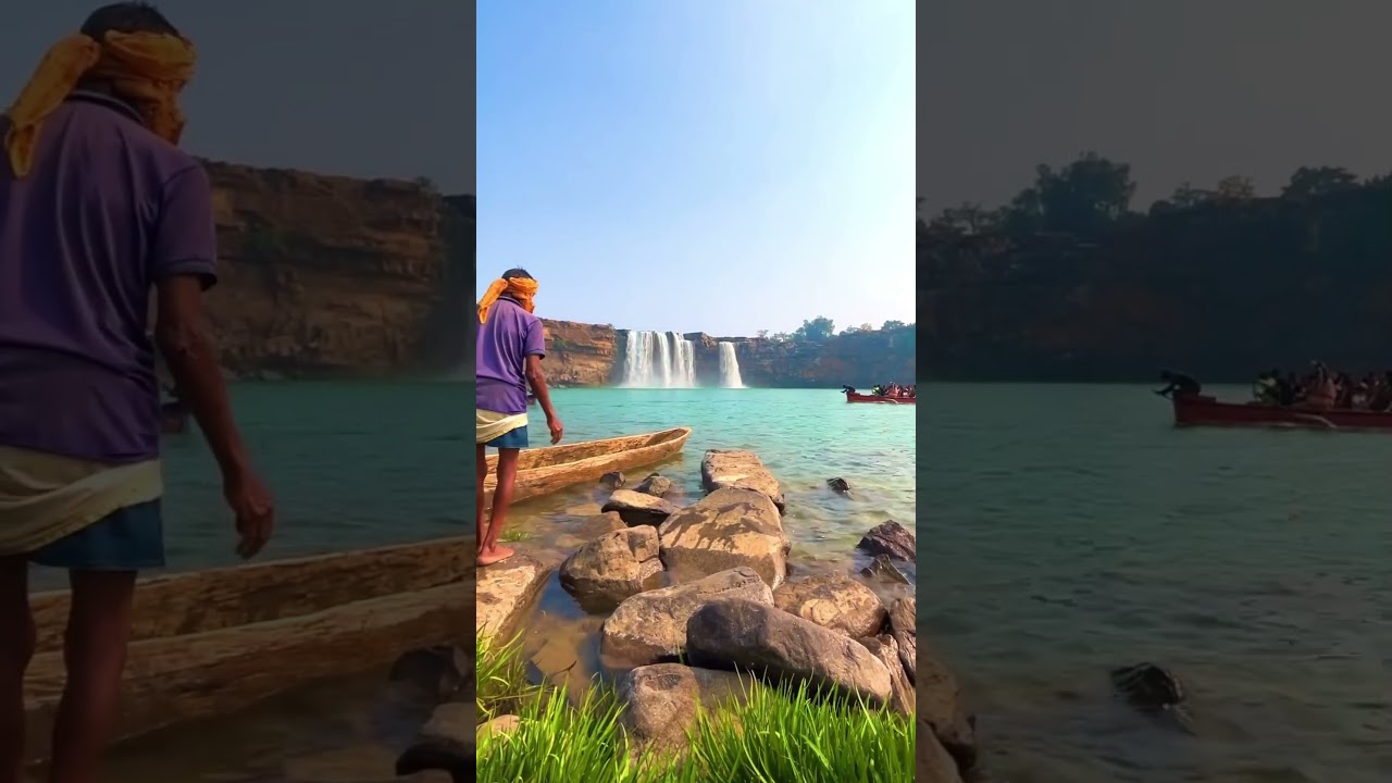 छत्तीसगढ़ का सबसे बड़ा जलप्रपात। चित्रकूट। Chitrakoot। Chhattisgarh। #shorts #waterfall #bastar