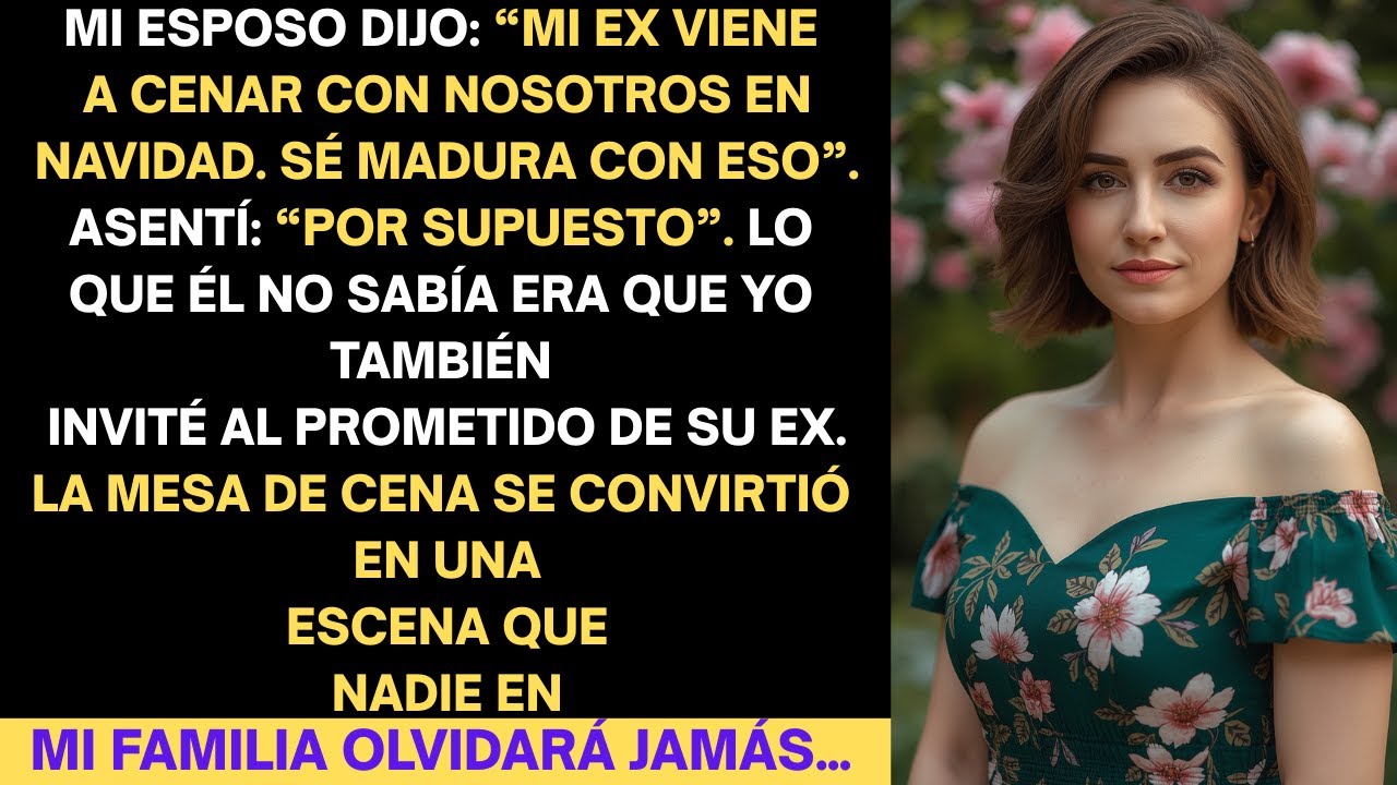Mi esposo invitó a su ex a la cena de Navidad… asentí “claro”, pero entonces… 🎄