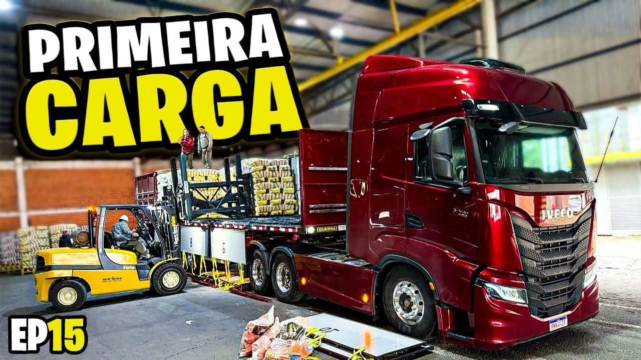 PRIMEIRA CARGA NO NOVO IVECO 😍 CARREGANDO ARROZ EP15