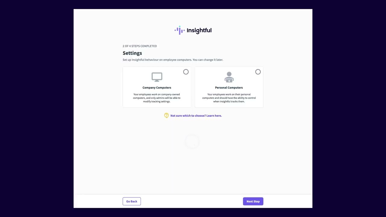 Insightful - Account Setup