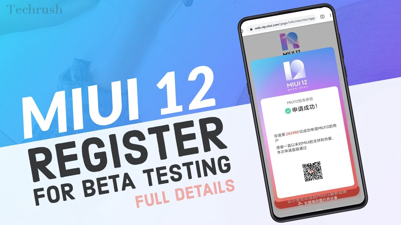 MIUI 12 : Register For Closed Beta Testing (Official) | Hurry Up!!!!