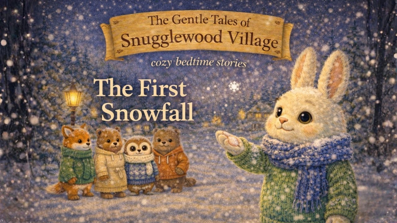 The First Snowfall ❄️ | Gentle Winter Bedtime Story for Children | Snugglewood Village