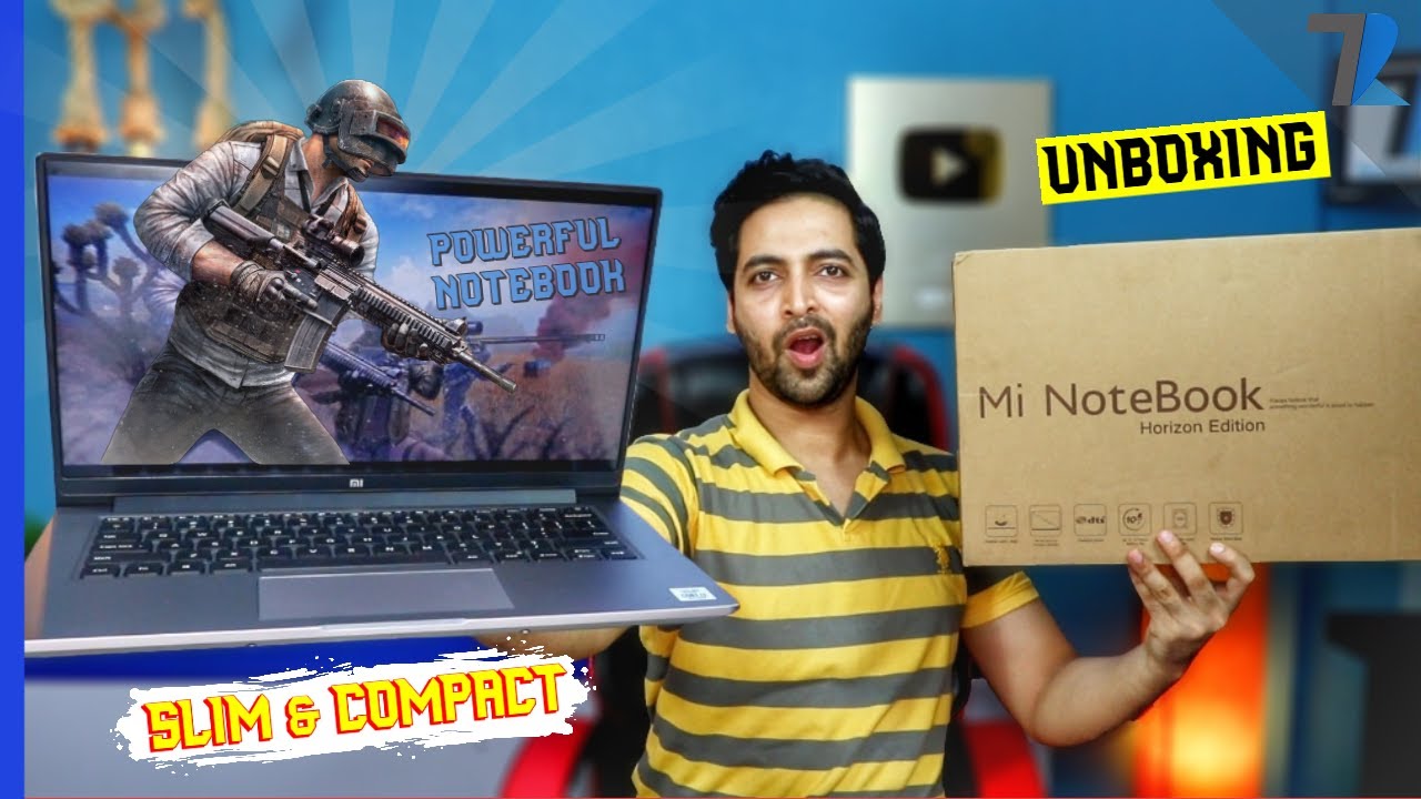 Mi NoteBook 14 Horizon Edition🔥 - Unboxing & Hands On💪 | GTA V & PUBG Gameplay Test🎮 !