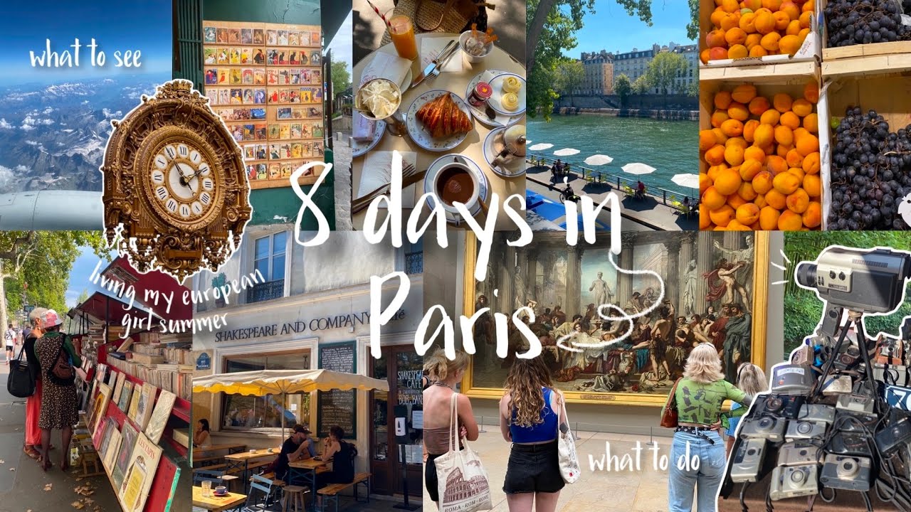 Spending 8 days in Paris 🤍 | Eiffel Tour, Montmartre, Giverny, Museums, Disneyland & More! |