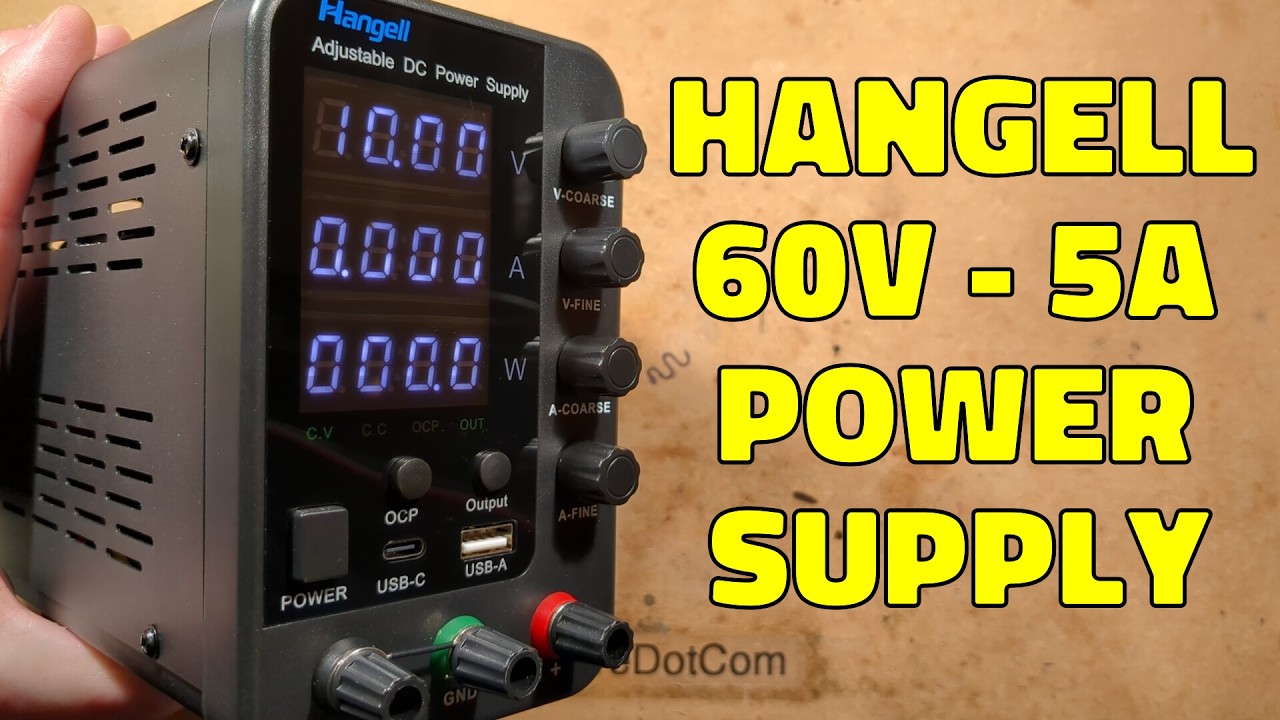 Quick test and a look inside a generic Hangell 60V 5A power supply