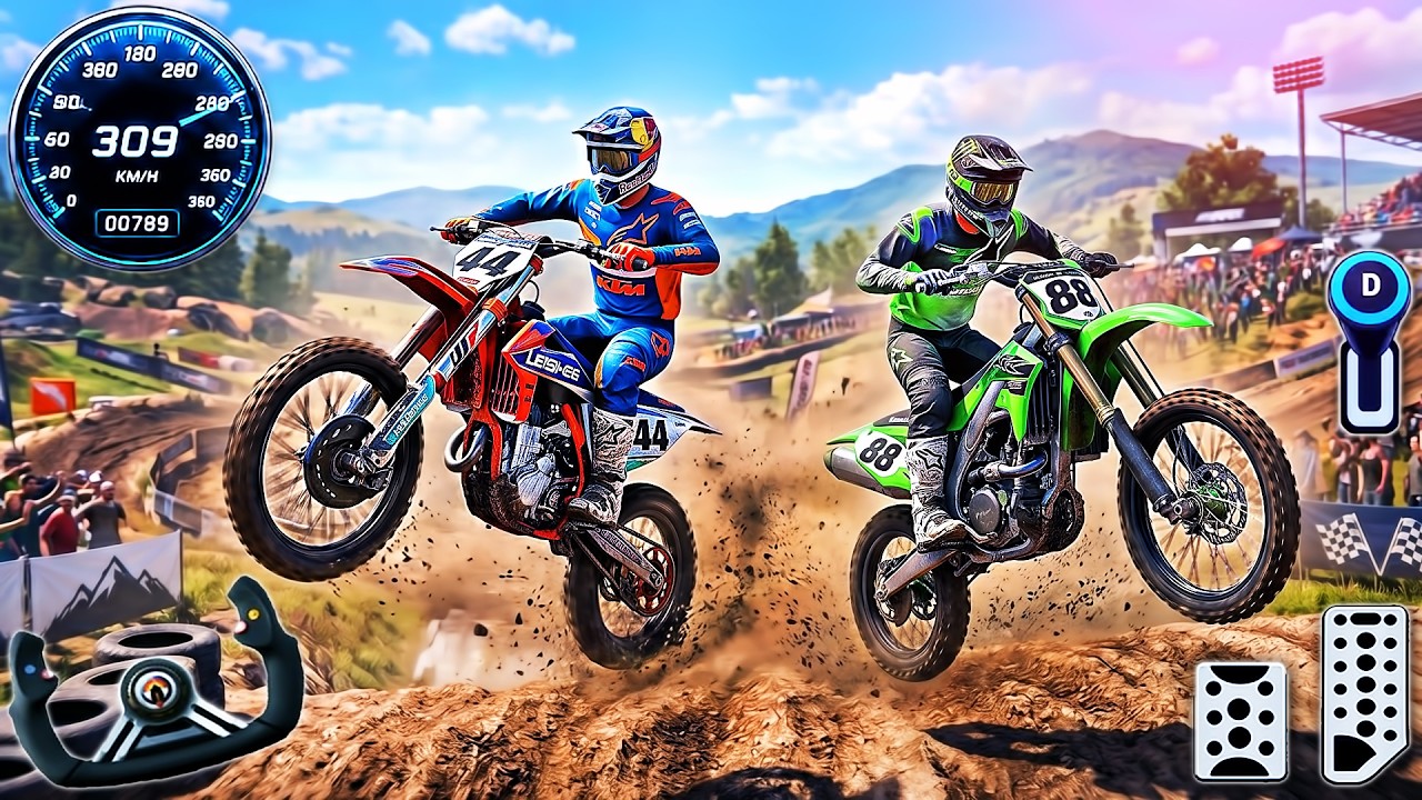 MX vs ATV Legends Motocross Dirt Bike Stunt - Uphill Offroad Motorbike Rider Racing - PC GamePlay #7