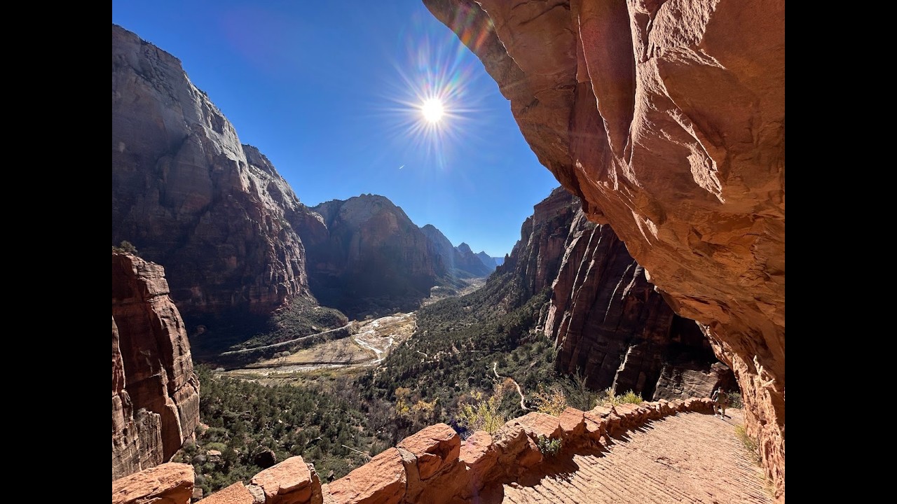 2 minute drive in Zion National Park